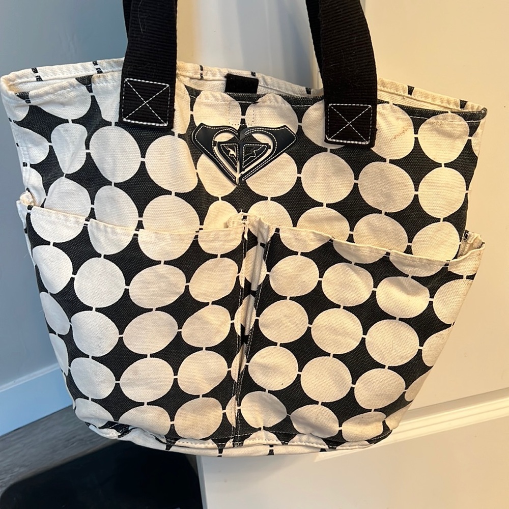 Roxy used bag, poka dot print